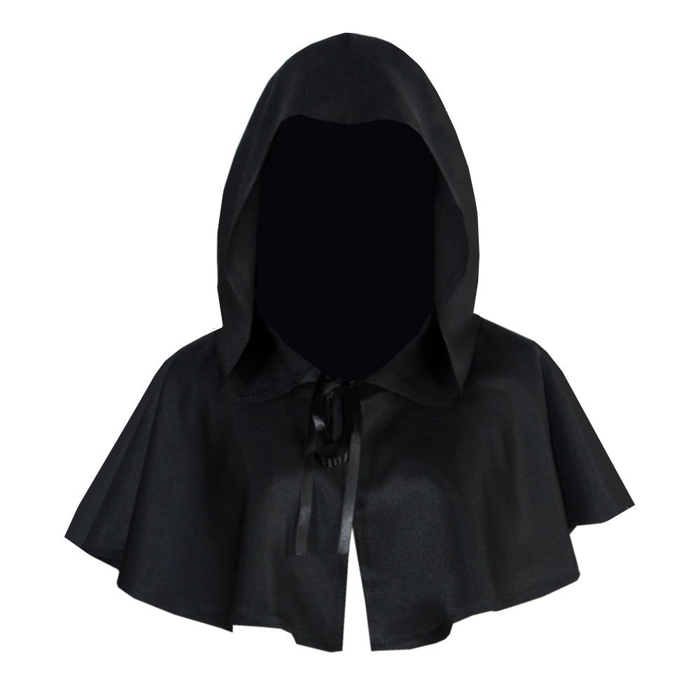 Men'S Vampire Accessories - عباءة قصيرة بقلنسوة لحفلات الهالوين، زي