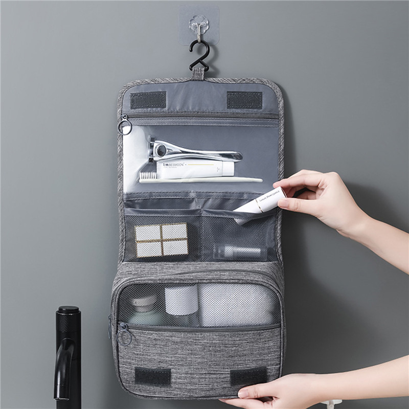 Men'S Accessories Organizer For Wardrobe - معلقة السفر حقيبة مستحضرات التجميل الكبيرة