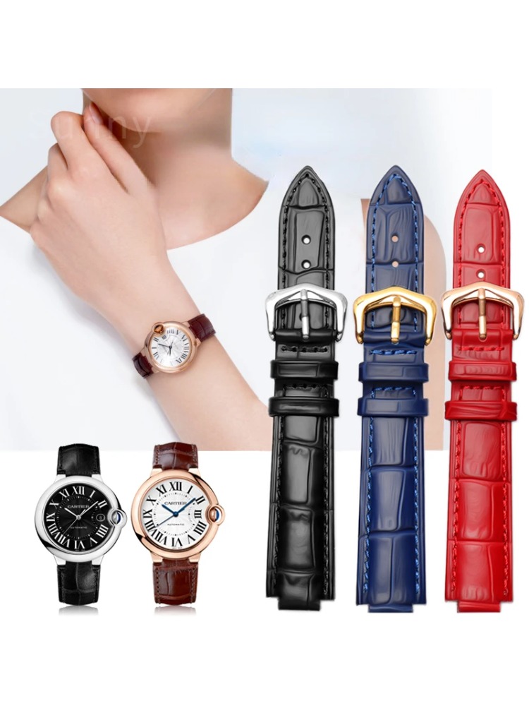 Men'S Accessories Cartier - حزام ساعة من الجلد الطبيعي لساعة