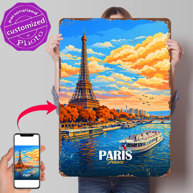 Men'S Accessories Paris - لوحة معدنية ثلاثية الأبعاد مخصصة بتصميم