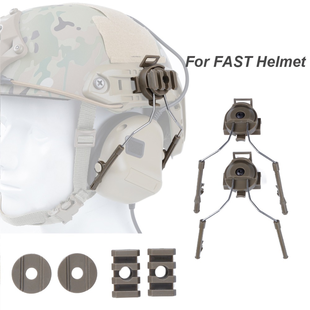 Men'S Accessories Types - Comtac-مجموعة مهايئ سكة الخوذة التكتيكية لسماعات