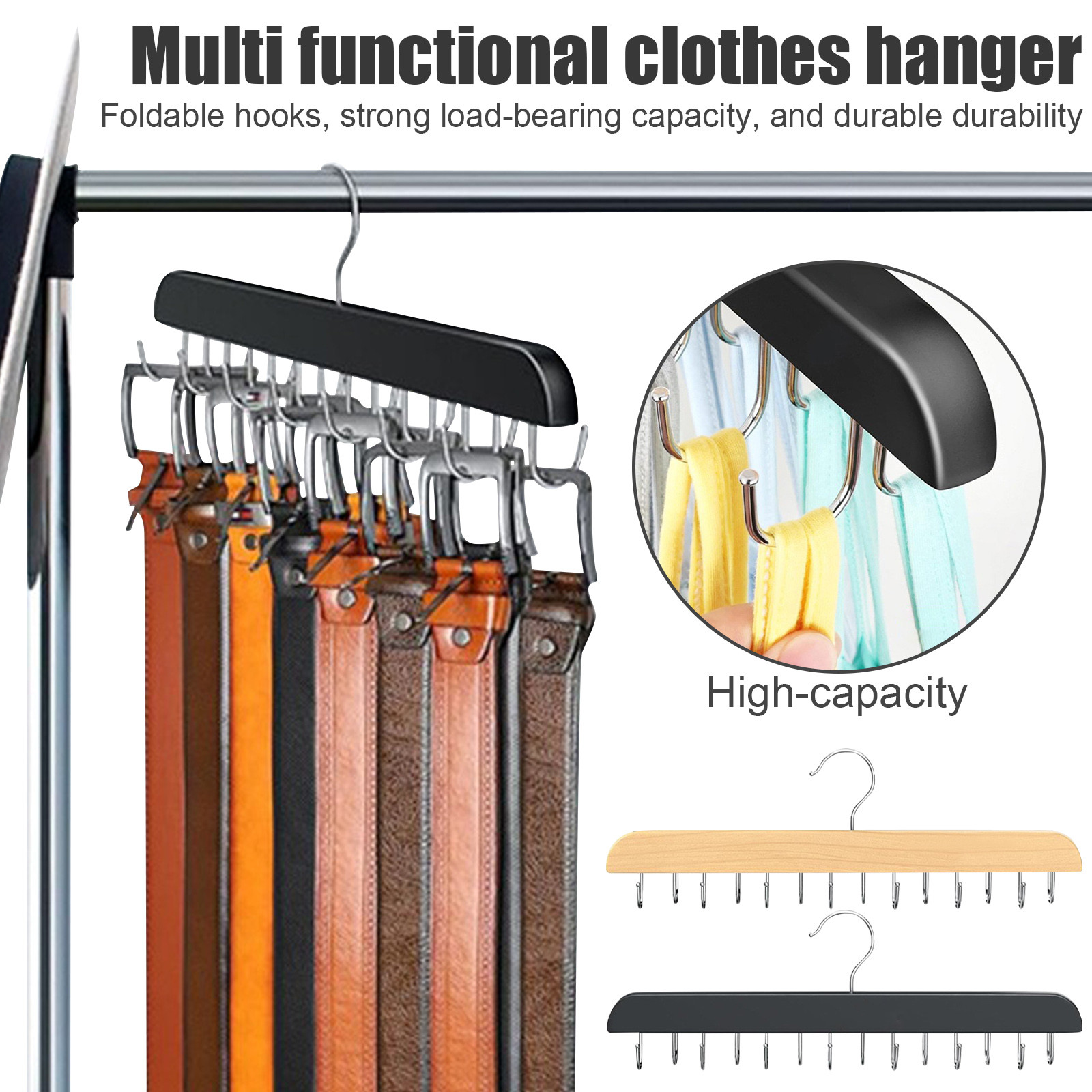 رف حزام خشبي للنساء والرجال ،  - مراجعة Men'S Accessories Organizer For Wardrobe وسعره