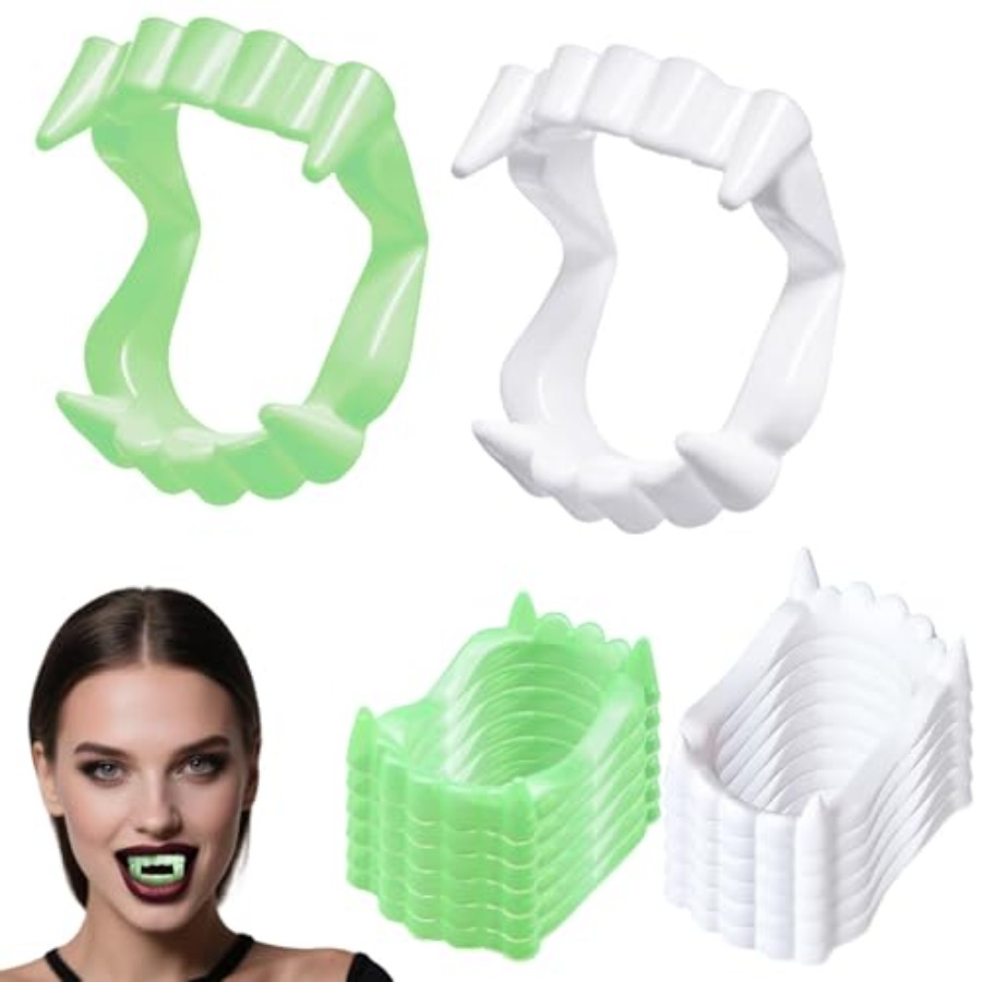 12 قطعة من أنياب مصاصي الدماء  - مراجعة Men'S Vampire Accessories وسعره