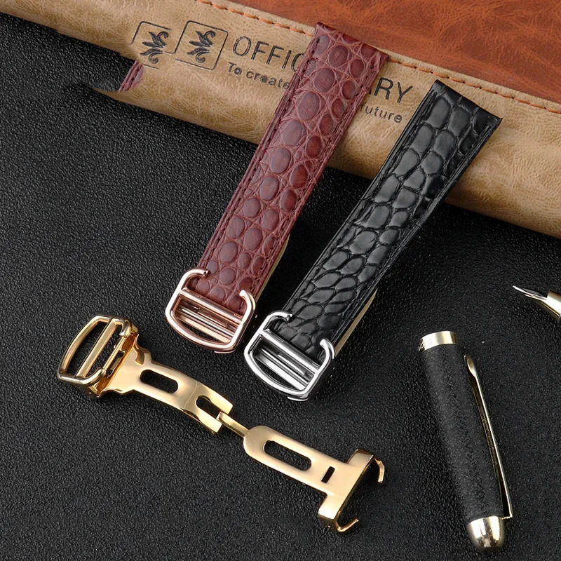 التمساح حزام الساعات 16 18 20  - مراجعة Men'S Accessories Cartier وسعره