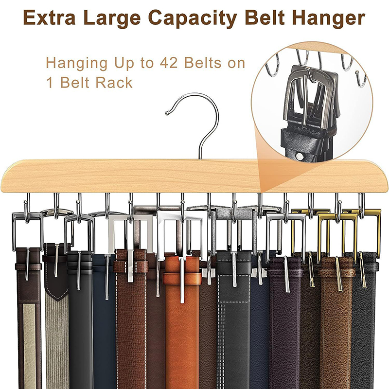 رف حزام خشبي للنساء، شماعات تخ - مراجعة Men'S Accessories Organizer For Wardrobe وسعره