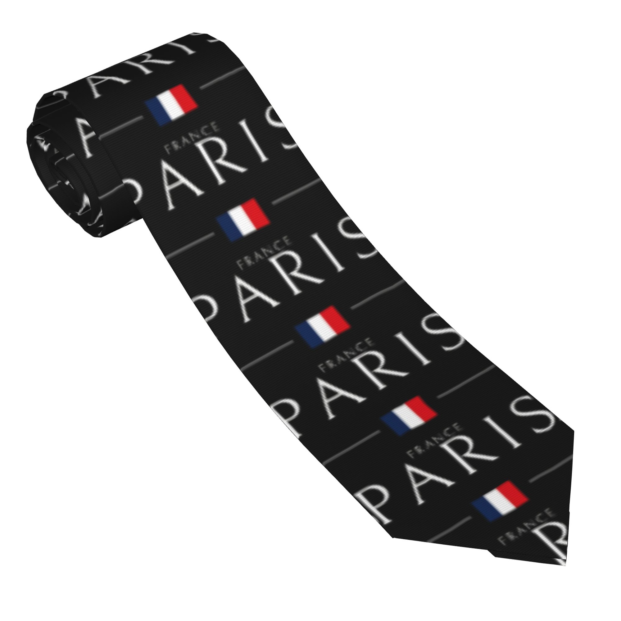 ربطة عنق بتصميم علم باريس فرنس - مراجعة Men'S Accessories Paris وسعره