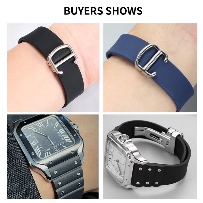 حزام ساعة من السيليكون الناعم  - مراجعة Men'S Accessories Cartier وسعره
